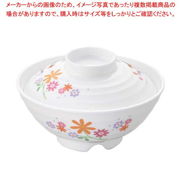 【まとめ買い10個セット品】メラミン食器 花束(ブーケ)小丼(蓋)BU-18B【メイチョー】