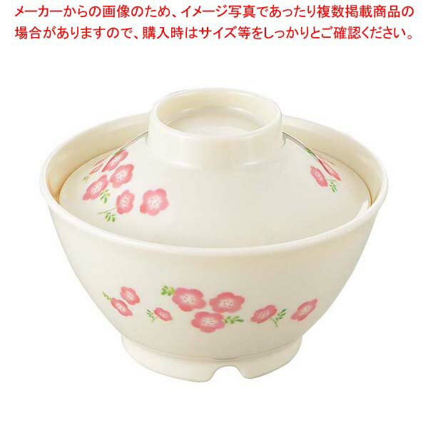 【まとめ買い10個セット品】メラミン食器 桃花(ももか)ごはん丼(蓋)大 MK-57B【メイチョー】
