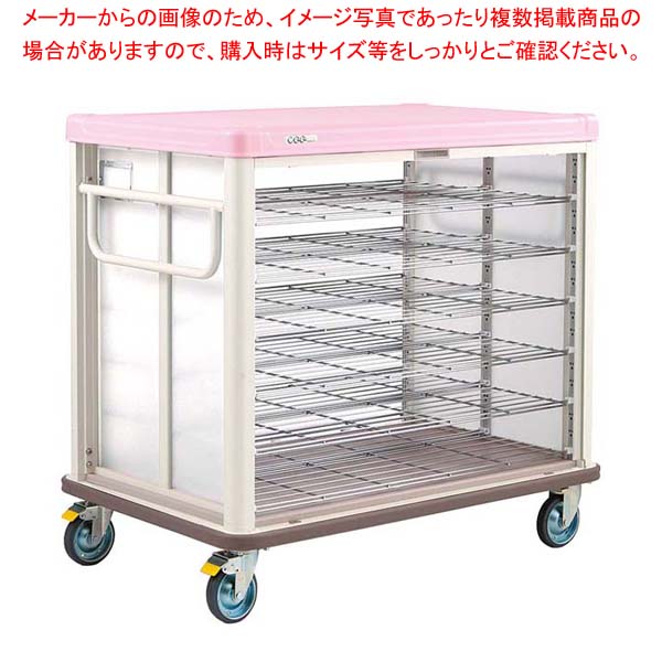 エレクター COO常温配膳車 シャッター式 ベーシックタイプ JCSB54SP シュガーピンク【メイチョー】
