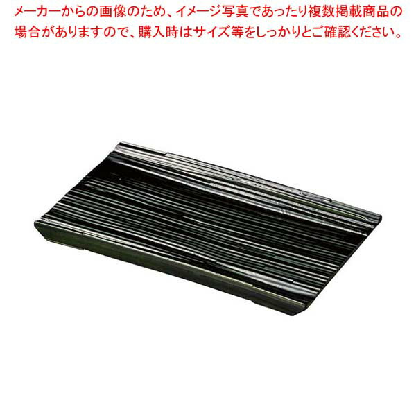 【まとめ買い10個セット品】枯木プレート 細長角 織部 1202370【メイチョー】