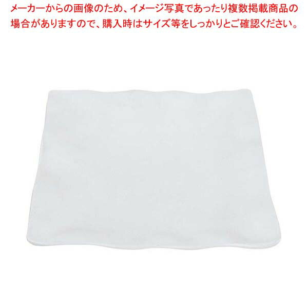 【まとめ買い10個セット品】イーファイ ナミ正角皿 12インチ MEDP-112212【メイチョー】