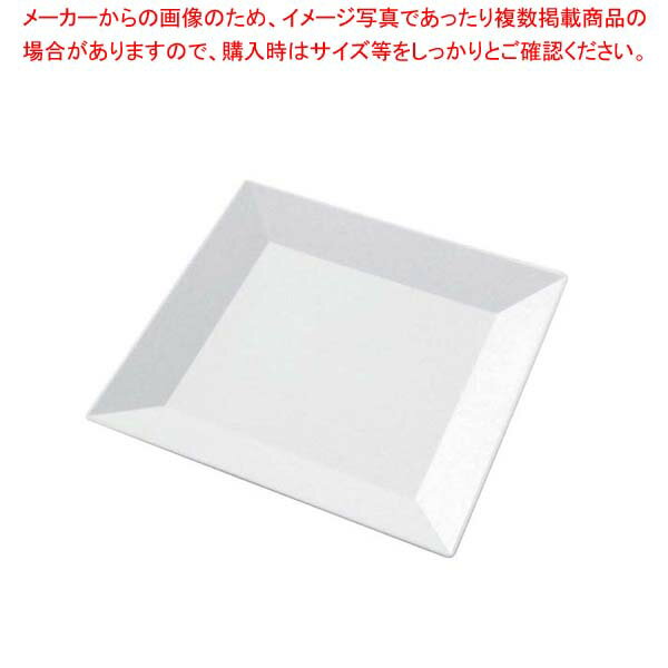 プラ容器 角皿 30(10枚入)白磁【メイチョー】