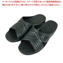 紳士シャワーサンダル 前あき ブラック T-FTG-1 M【メイチョー】