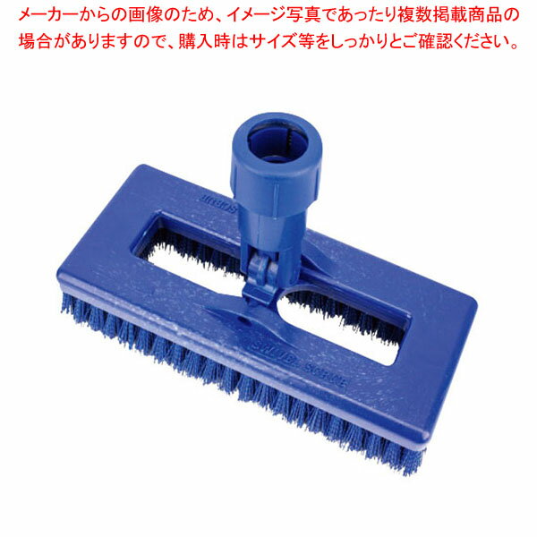 乐天商城 - カーライル スウィベルデッキブラシ 3638831EC14 ブルー 【メイチョー】