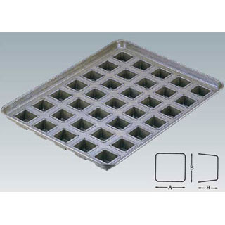 シリコン シリコーン加工フォーマル型天板 35面【 キッチン 業務用天板 天パン オーブン レンジ お菓子作り ケーキ作り オーブンレンジ 天板 業務用 オーブン 天板 ケーキ 天板で焼く ケーキ天板 クッキー てんばん 製菓板 】【メイチョー】