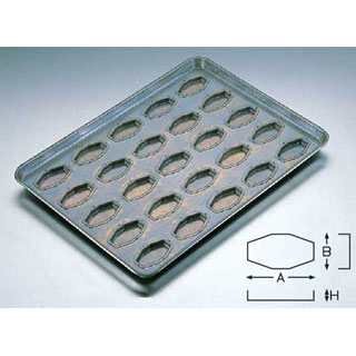 Rakuten - シリコン シリコーン加工亀甲型天板 25面【 キッチン 業務用天板 天パン オーブン レンジ お菓子作り ケーキ作り オーブンレンジ 天板 業務用 オーブン 天板 ケーキ 天板で焼く ケーキ天板 クッキー てんばん 製菓板 】【メイチョー】