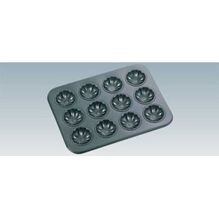 Cake Forms - 【まとめ買い10個セット品】【 シリコン シリコーン加工小菊マフィン 12ヶ付 】【 厨房器具 製菓道具 おしゃれ 飲食店 】 【 バレンタイン 手作り 】【メイチョー】