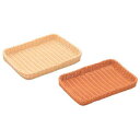 【 樹脂バスケット 角長浅40号 91-004B 茶 】【 厨房器具 製菓道具 おしゃれ 飲食店 】 【 バレンタイン 手作り 】【メイチョー】