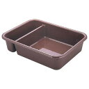 【まとめ買い10個セット品】【 バスボックス2コンパートメント 1621CBP 】【 厨房器具 製菓道具 おしゃれ 飲食店 】【メイチョー】