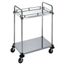 【まとめ買い10個セット品】弁慶シェルフワゴン トップハンドル2ヶ付2段 2T-6-2-GB-B-9【メイチョー】
