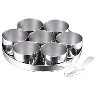 【 SW 18-8 カレー薬味入セット 】 【 調味入れ 】【 厨房器具 製菓道具 おしゃれ 飲食店 】【メイチョー】