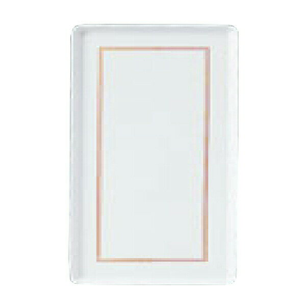 【まとめ買い10個セット品】【 波渕ケーキトレー白 金ライン 大 】【 厨房器具 製菓道具 おしゃれ 飲食店 】 【 バレンタイン 手作り 】【メイチョー】