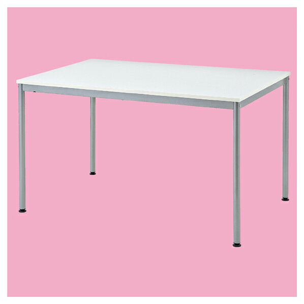 ミーティングテーブルW120×D80cm ホワイト 61-554-89-1 【オフィス家具 会議用テーブル 会議用テーブル..