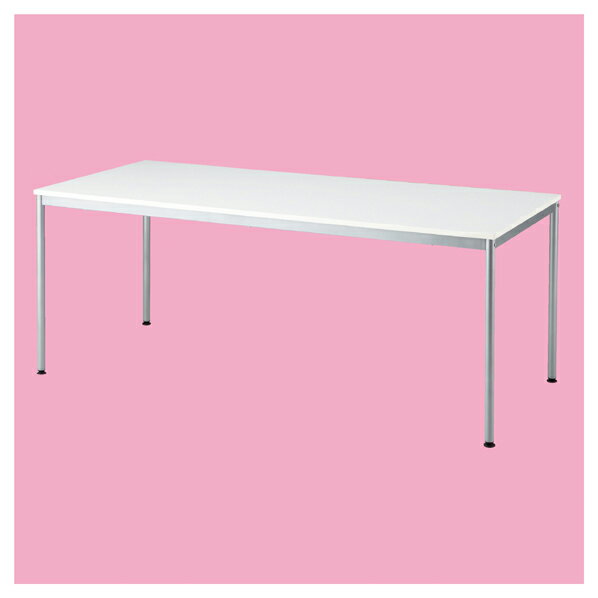 ミーティングテーブルW150×D80cm ホワイト 61-554-89-2 【オフィス家具 会議用テーブル 会議用テーブル..