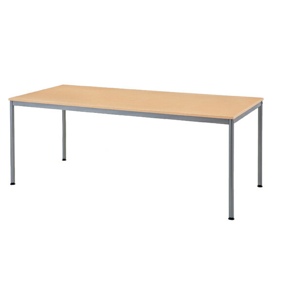 ミーティングテーブルW180×D80cm ナチュラル 61-554-89-4 【オフィス家具 会議用テーブル 会議用テーブル ミーティングテーブル】【メイチョー】