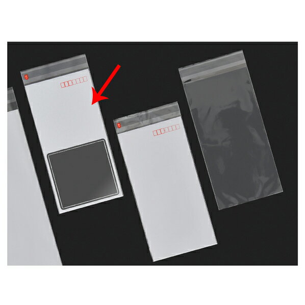Notebooks, Paper Products - 【まとめ買い10個セット品】DM用ポリ封筒長3窓付き(100枚) 61-433-12-1 【メイチョー】