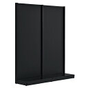 【まとめ買い10個セット品】KZ ブラック片面ボードタイプ W120×H300cm 61-535-23-9 【 システム什器 KS/KZゴンドラ什器 KS/KZ...