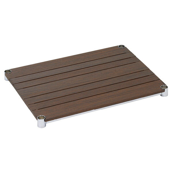 【まとめ買い10個セット品】ウッドシェルフ D45cm ブラウン W120cm 61-535-7-4 【メイチョー】