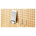 【まとめ買い10個セット品】有孔パネルワイドフック W5.4cm5本組 クローム 61-544-78-1 【 店舗什器 パネル什器 有孔ボード・有孔パネル 有孔...