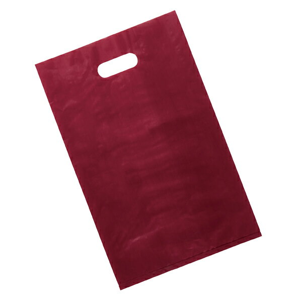 【まとめ買い10個セット品】ポリ袋ハード型 エンジ 30×45cm 50枚 61-782-26-2 【 ラッピング用品 レジ..