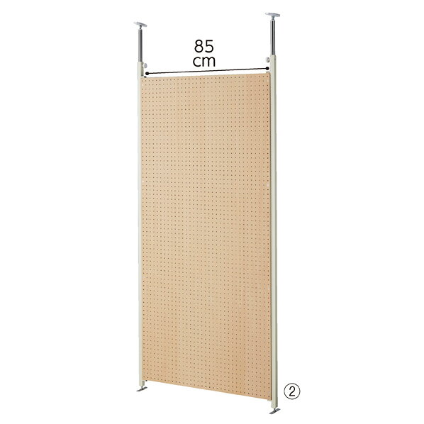 【まとめ買い10個セット品】 つっぱりパーティション有孔パネル 本体W90【メイチョー】