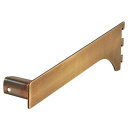 【まとめ買い10個セット品】ミニ角バー(14×24mm角)用差し込み式ブラケット アンティークゴールド 右 D25cm 61-43-17-6 【店舗什器 パネル...