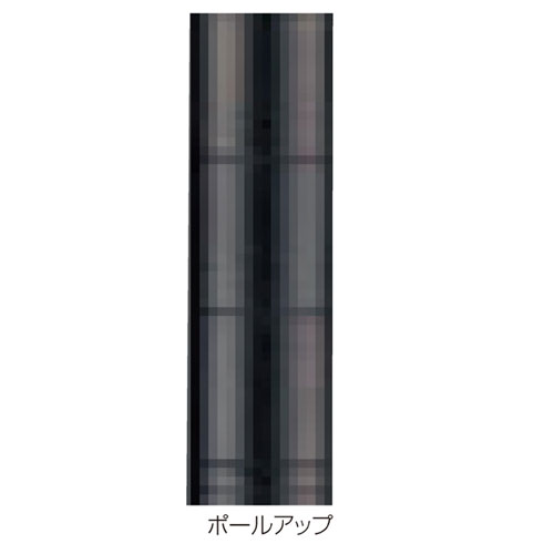 ワイヤーラック ブラック ポール(φ25.4mm) H210cmタイプ 2本 61-64-2-3 【シリーズ什器 ワイヤーラック・スチールラック ポール ワイヤーラック ポール】店舗什器 ディスプレー マネキン 装飾品 販促用品 ハンガー ラッピング】【メイチョー】
