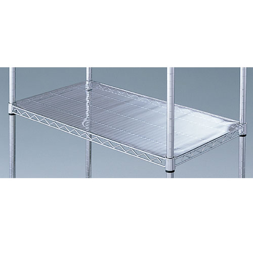 ワイヤーラック スチール棚用透明シート D45.7cm用 W90.7cm用 61-65-6-2 【シリーズ什器 ワイヤーラック・スチールラック 棚板用シート ワイヤーラック スチール棚用透明シート D45.7cm用スチールラック】【メイチョー】