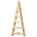 クウォーターラック ナチュラル 61-104-5-1 【店舗什器 シェルフ・ラック 木製什器 クォーターラック】【店舗 什器 シェルフ ラック什器 展示 サービス ディスプレー キャビネット インテリア 業務用】【メイチョー】