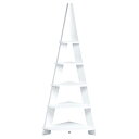 クウォーターラック ホワイト 61-104-5-2 【店舗什器 シェルフ・ラック 木製什器 クォーターラック】【店舗 什器 シェルフ ラック什器 展示 サービス ディスプレー キャビネット インテリア 業務用】【メイチョー】