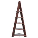 クォーターラック ブラウン 61-104-5-3 【店舗什器 シェルフ・ラック 木製什器 クォーターラック】店舗什器 ディスプレー マネキン 装飾品 販促用品 ハンガー ラッピング】【メイチョー】