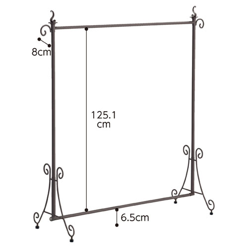 【まとめ買い10個セット品】 シングルハンガー サンドブラウン W120cm【サイズ：W138.5×D49.2×H150.2cm 材質：スチール製 ブラウン 耐荷重：30kg ハンガーラック コートハンガー 洋服掛け パイプハンガー 店舗什器 業務用 衣料 陳列】【メーカー直送/代金引換決済不可】