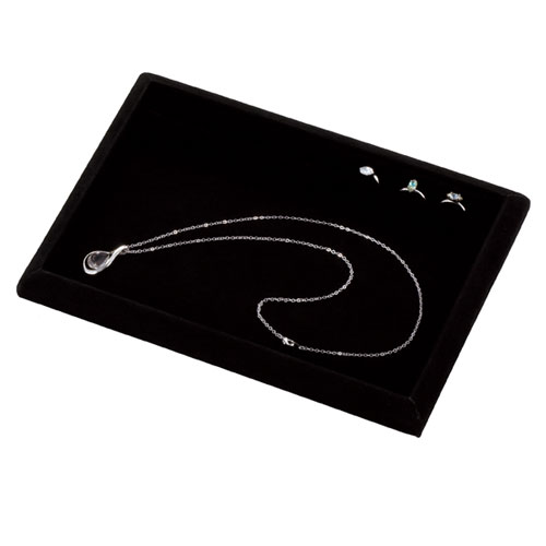 【まとめ買い10個セット品】 トレー リング差し付き 黒 61-153-15-1 【店舗什器 小物 ディスプレー パ..