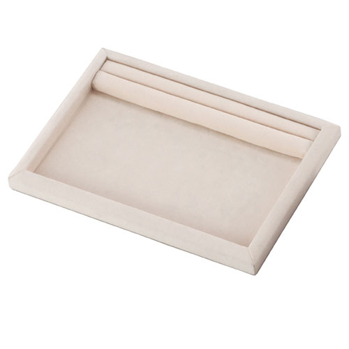 【まとめ買い10個セット品】 トレー リング差し付き ベージュ 61-153-15-3 【店舗什器 小物 ディスプレー パネル ディスプレー 棚 店舗備品】【メイチョー】