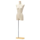 【まとめ買い10個セット品】 婦人芯地張ボディ 9号 木調 61-178-2-2 【メーカー直送/代金引換決済不可】【店舗什器 マネキン ディスプレー ボディ ...