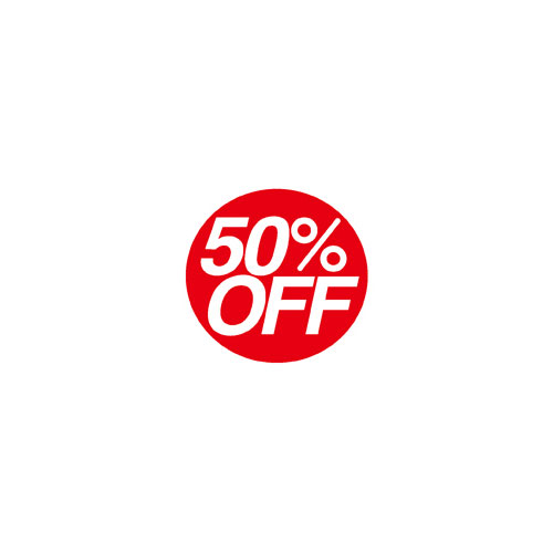 【まとめ買い10個セット品】タイトルシール 50%OFF 200片 61-236-5-2 【 販促用品 ポスター POP 店舗備品 】【メイチョー】