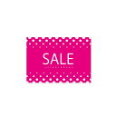 【まとめ買い10個セット品】ショーカード A6 SALE 水玉 10枚 61-237-15-3 【販促用品 ポスター POP 店舗備品】【メイチョー】
