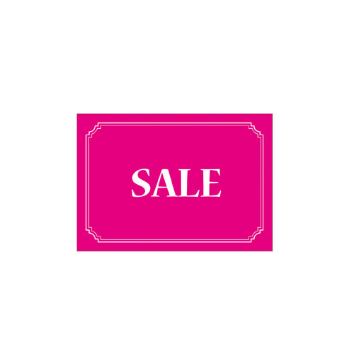 ショーカード A6 SALE 10枚 61-237-15-4 【販促用品 ポスター POP 店舗備品】【メイチョー】