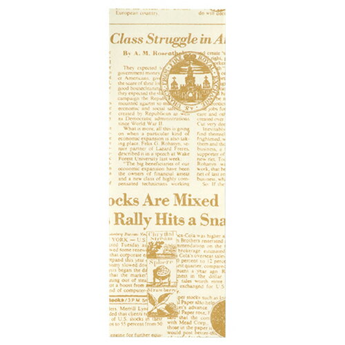 平袋 リブル ゴールド 8.5×24cm 200枚 61-304-15-2 【ラッピング用品 紙袋 平袋 平袋 リブル】【ラッピング用品 包装 ラッピング袋 紙袋 ペーパーバッグ 消耗品 業務用】【メイチョー】