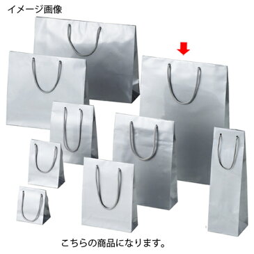 【まとめ買い10個セット品】 手提げ紙袋 銀 H45cm150枚 PP貼り ブライダル【ラッピング用品 包装 ラッピング袋 紙袋 ペーパーバッグ 中身が見えにくい 無地 ブライダル 手提げ 消耗品 業務用 送料無料 ギフト】