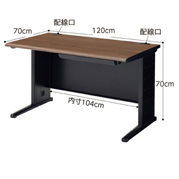 OAデスク ブラウン W120cm 【メーカー直送/代金引換決済不可】店舗什器 ディスプレー マネキン 装飾品 販促用品 ハンガー ラッピング