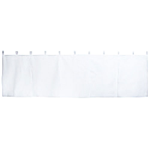 無地のれん(5巾) 白 61-397-11-1 【店舗什器 小物 ディスプレー POP ポスター 消耗品 店舗備品】【メイチョー】