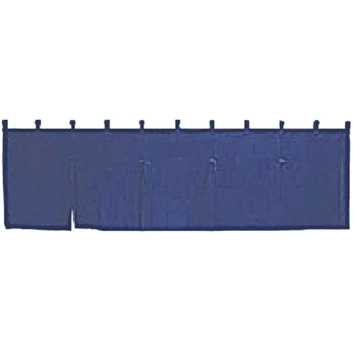 【まとめ買い10個セット品】無地のれん(5巾) 紺 61-397-11-2 【店舗什器 小物 ディスプレー POP ポスター 消耗品 店舗備品】【メイチョー】