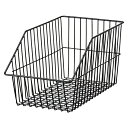【まとめ買い10個セット品】ネットカゴ W17.5cm ブラック 1コ 61-653-34-1 【メイチョー】