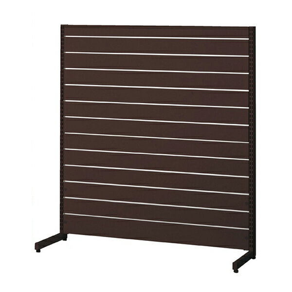 リスタプラス 中央片面タイプW120cm本体ダークブラウン 25×70角 H135cm 61-554-32-3 【メイチョー】