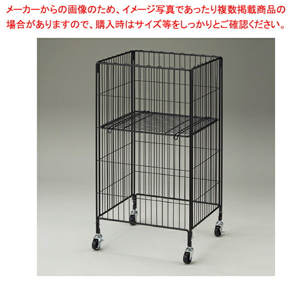 ワイヤーワゴン 黒 W45×D35cm 61-753-26-1 【メイチョー】