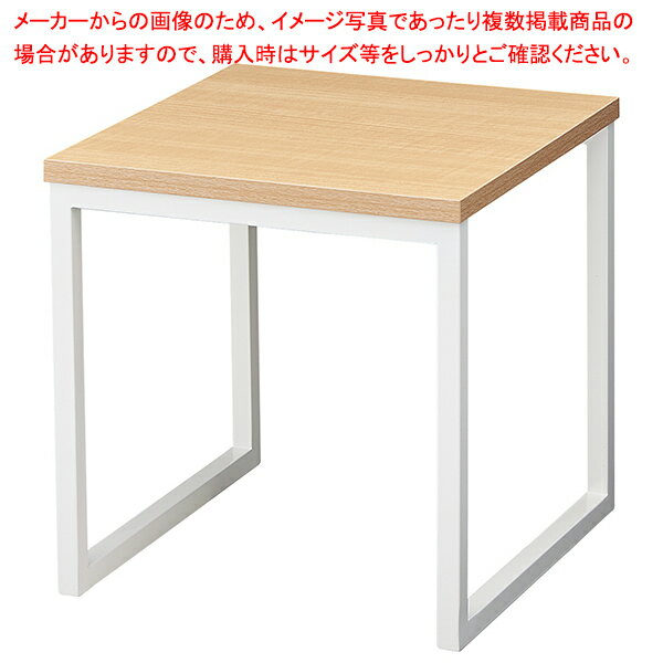 スチール脚コの字DP 30cm角 WH 61-798-84-3 【メイチョー】