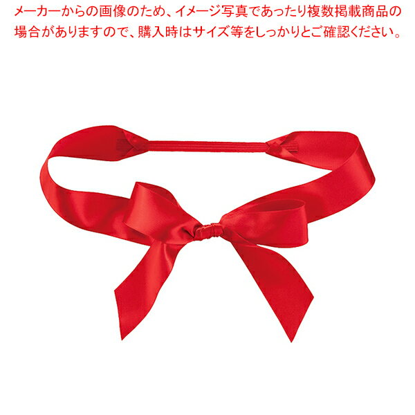 リボン付きゴムタグ レッド S 10個 61-800-39-2 【メイチョー】