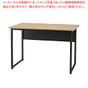 スクエアブラックフレームデスクD60/W100cm古木調 1台 61-801-19-1 【メイチョー】(3)
