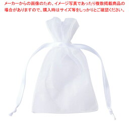 【20枚】巾着ギフトバッグ デュオ ホワイト 幅10×高さ15[10.3]cm【メイチョー】